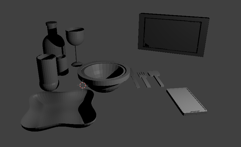Table Challenge in Blender - student project