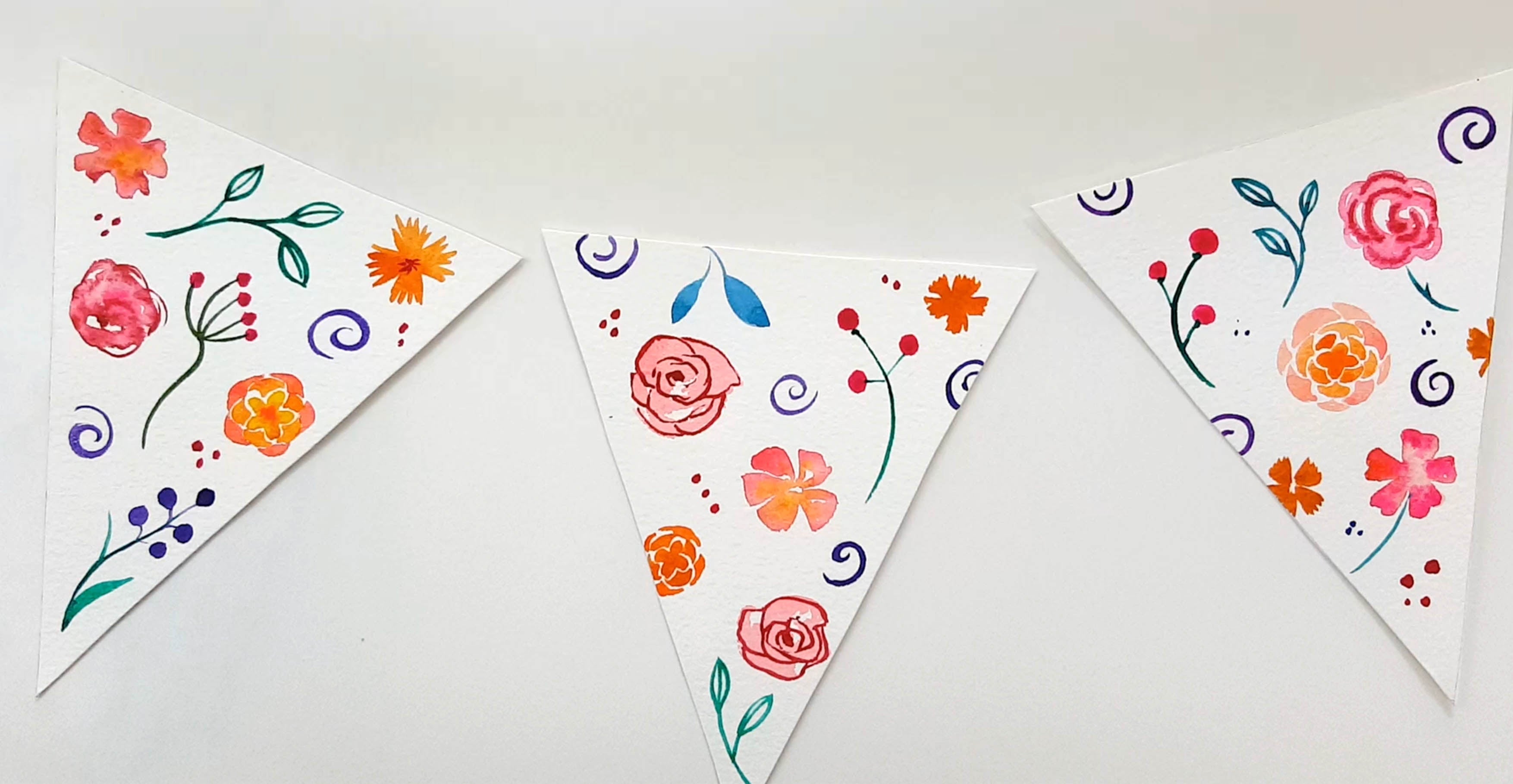 Floral Bunting - student project