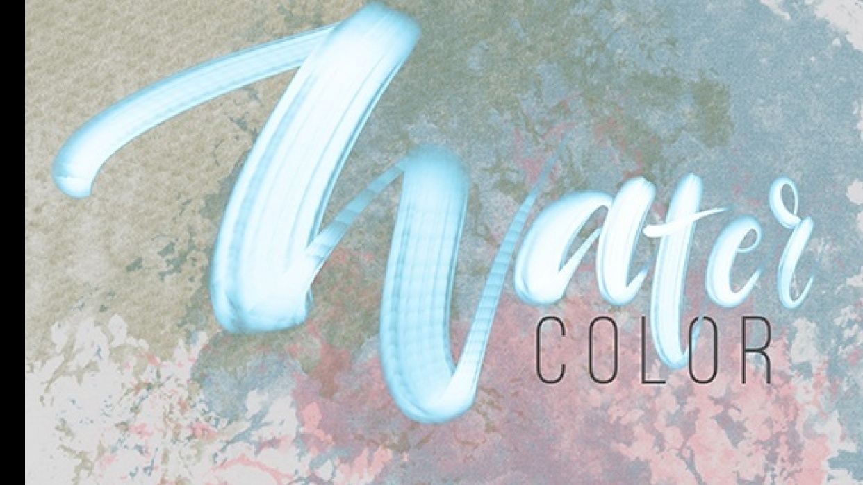 Watercolor Lettering & Texture - student project