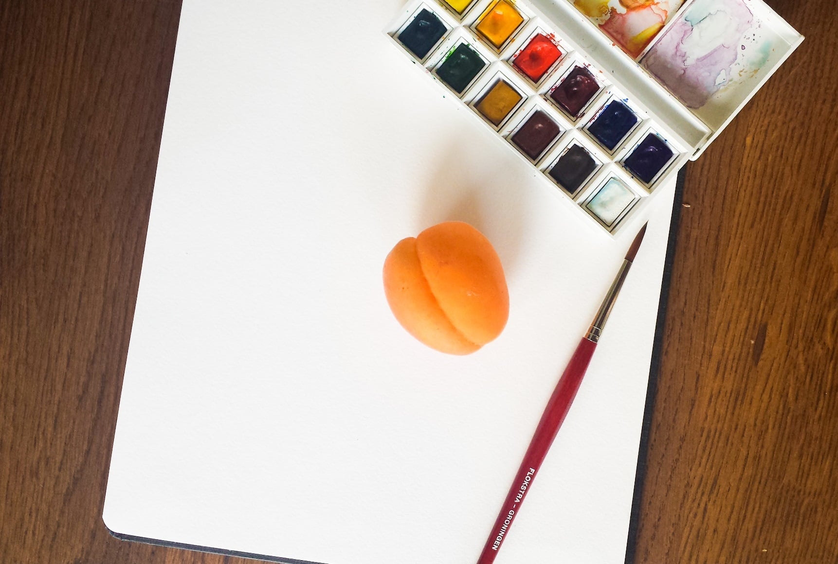 Apricot & Watercolors - student project