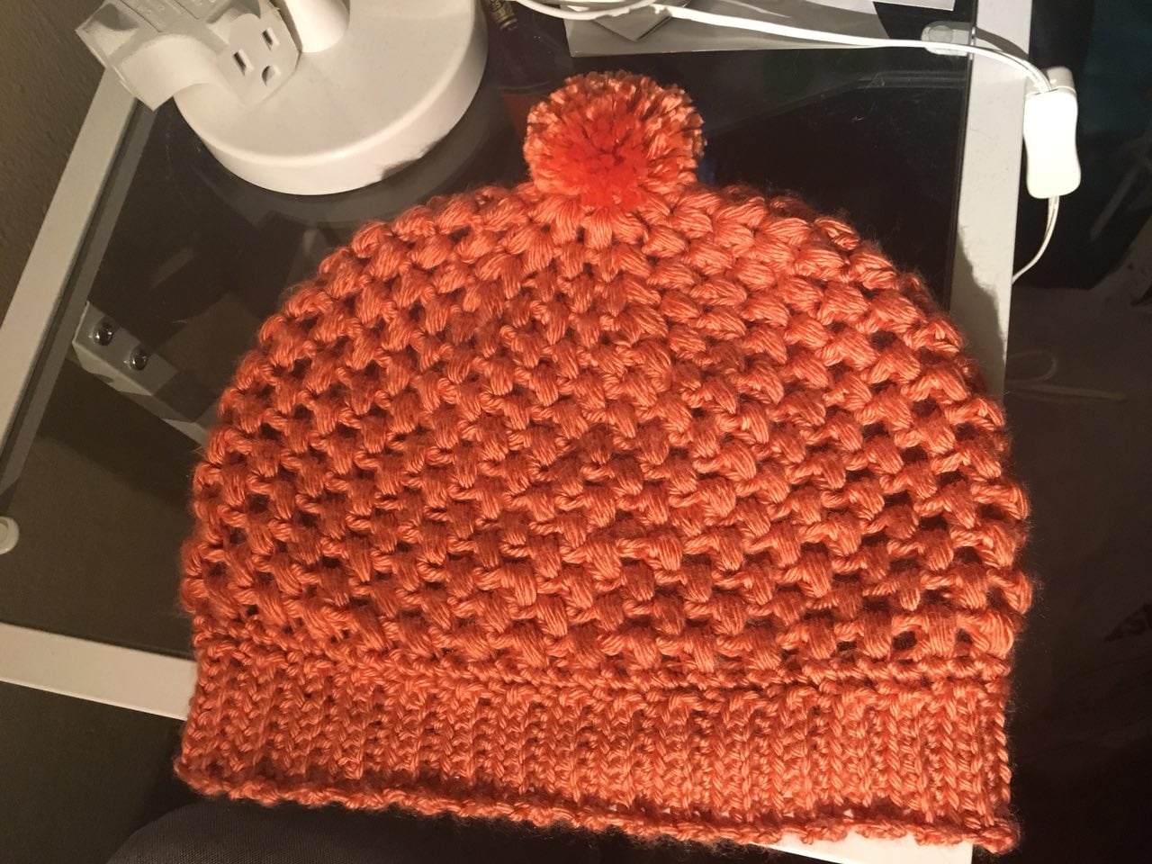 Puff Stitch Beanie - student project