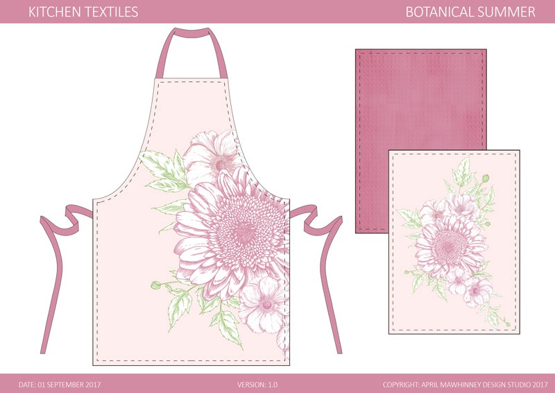 Botanical Summer Placement Print & Mockup