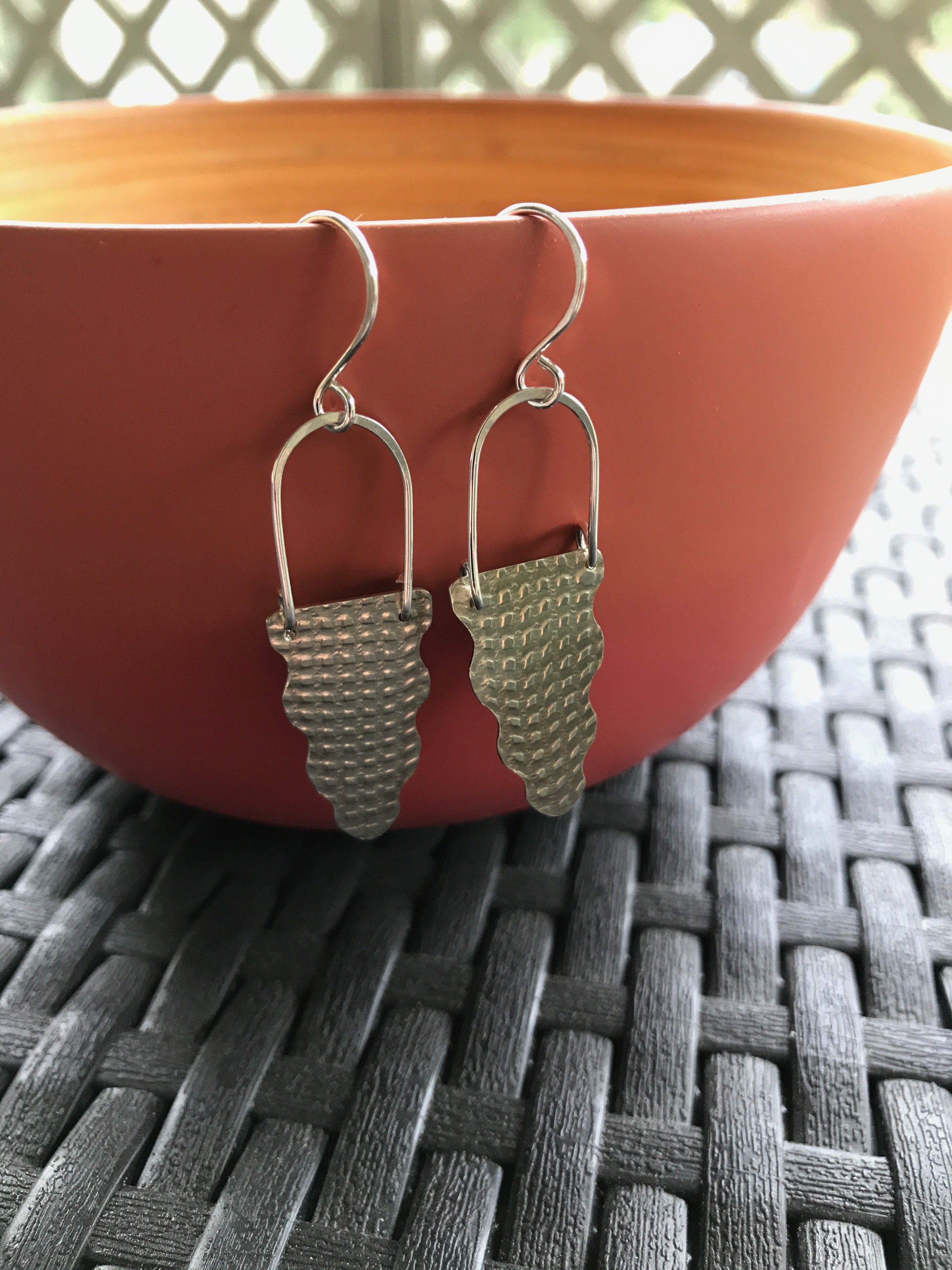 Scalloped Drop Earrings - student project