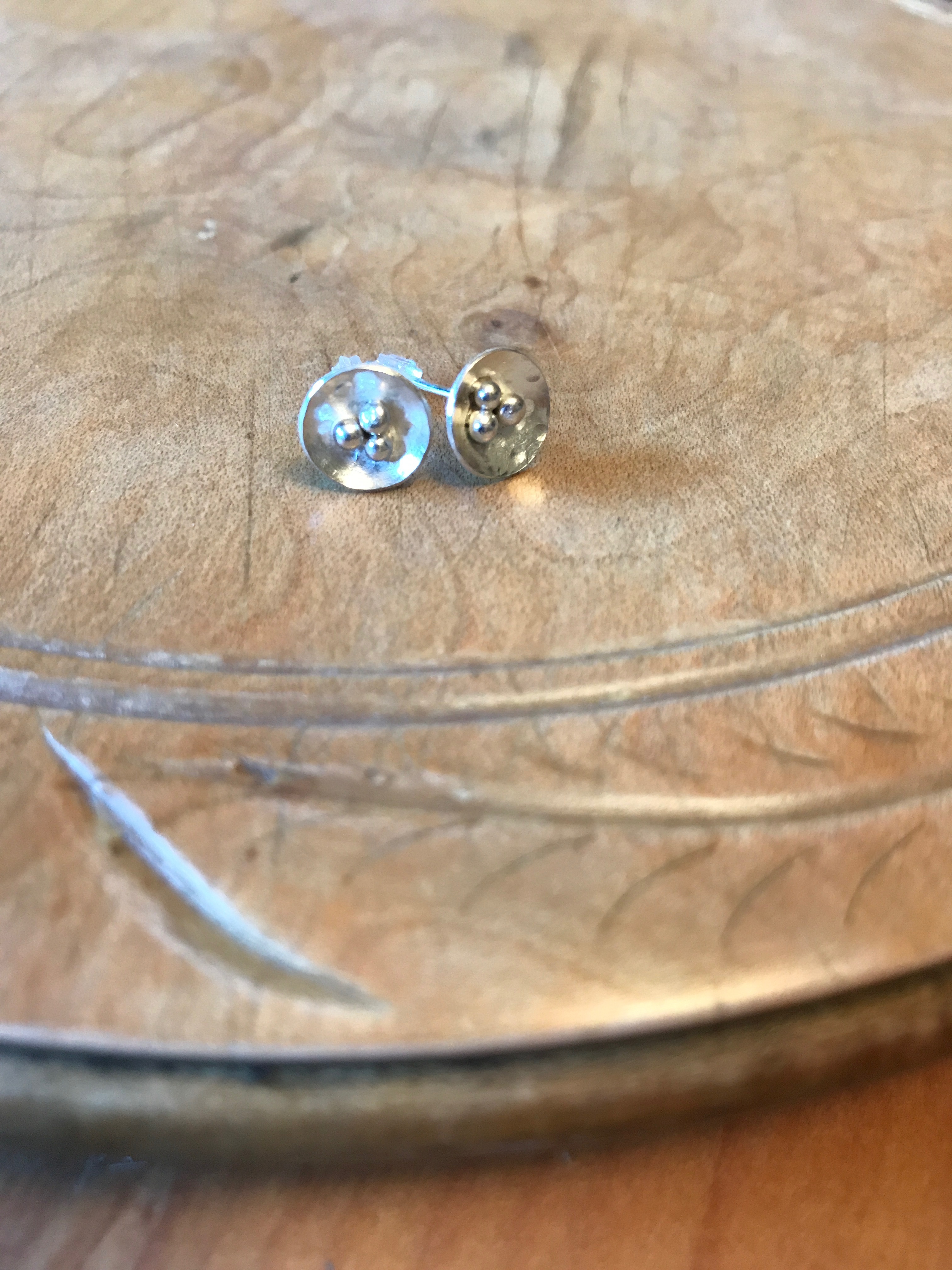 Tiny Flower Stud Earrings - student project