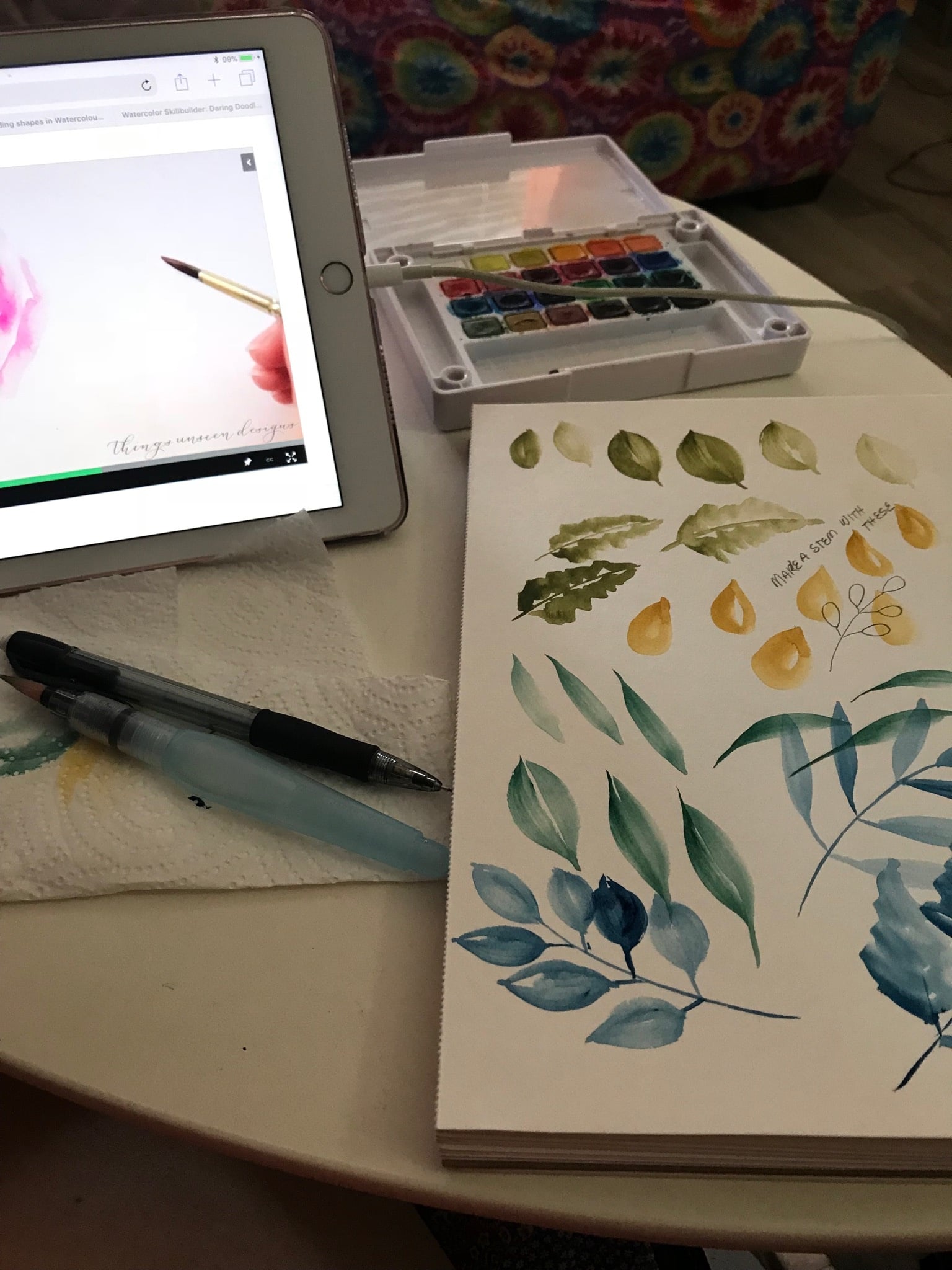 Practice leaves   - student project