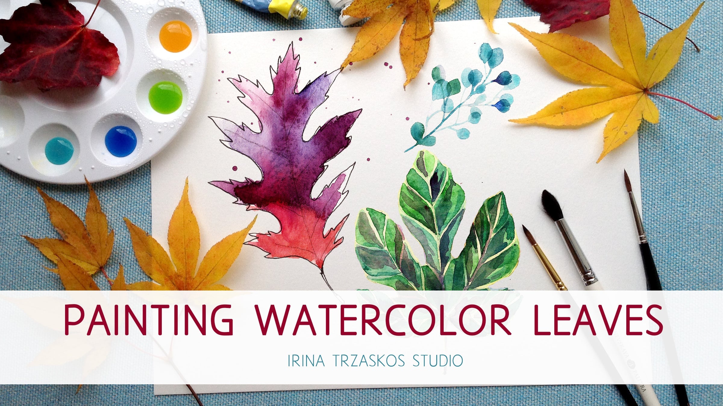 Watercolor Leaves Sample Project