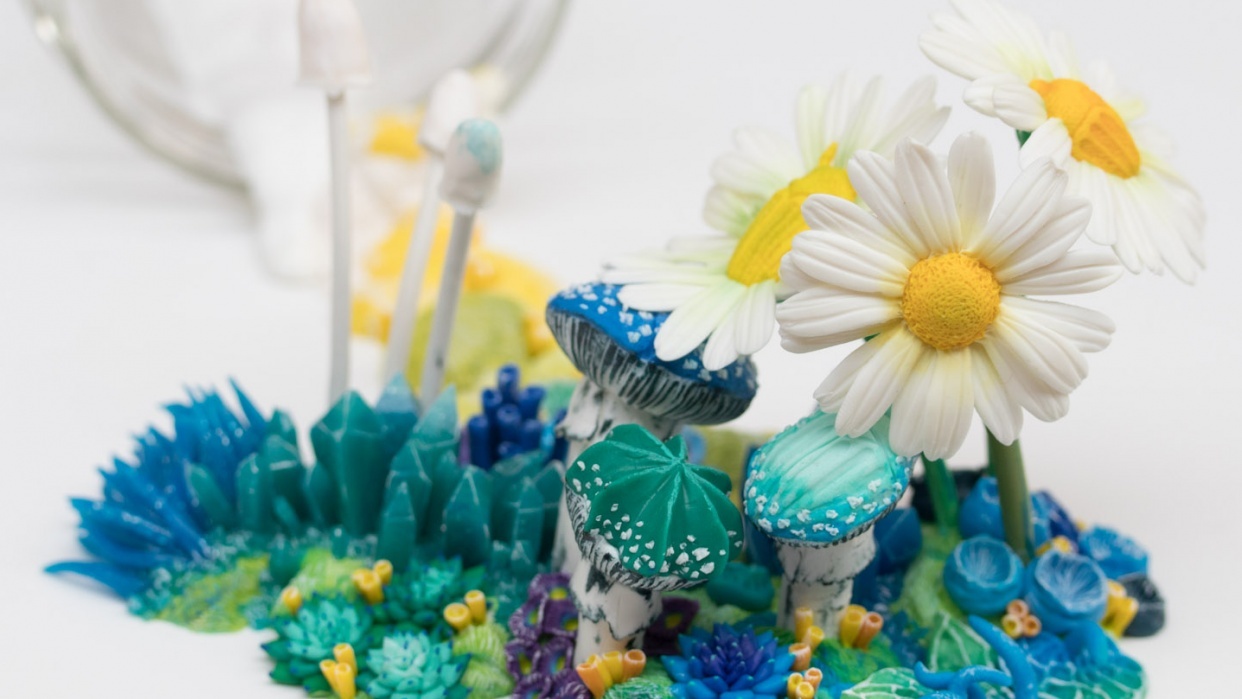 Flower Sculptures - student project