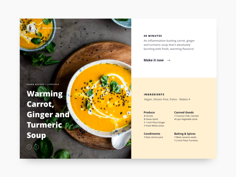 Recipe fun - student project