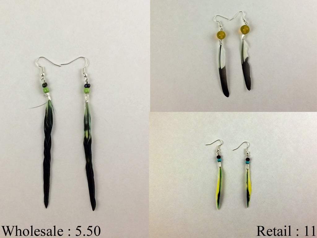 Feather Earrings Pricing - student project