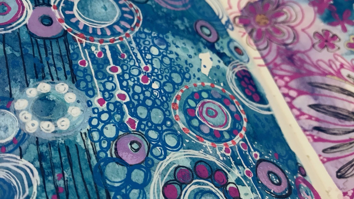 Gel pen fun! - student project