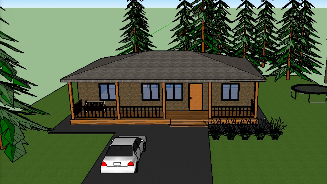 Finished house - student project