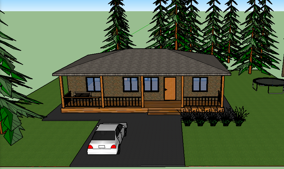 Finished house - student project