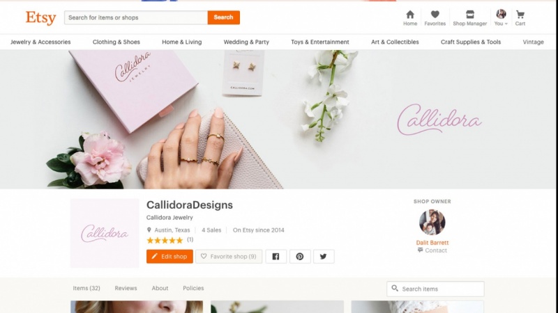 Callidora Etsy Shop