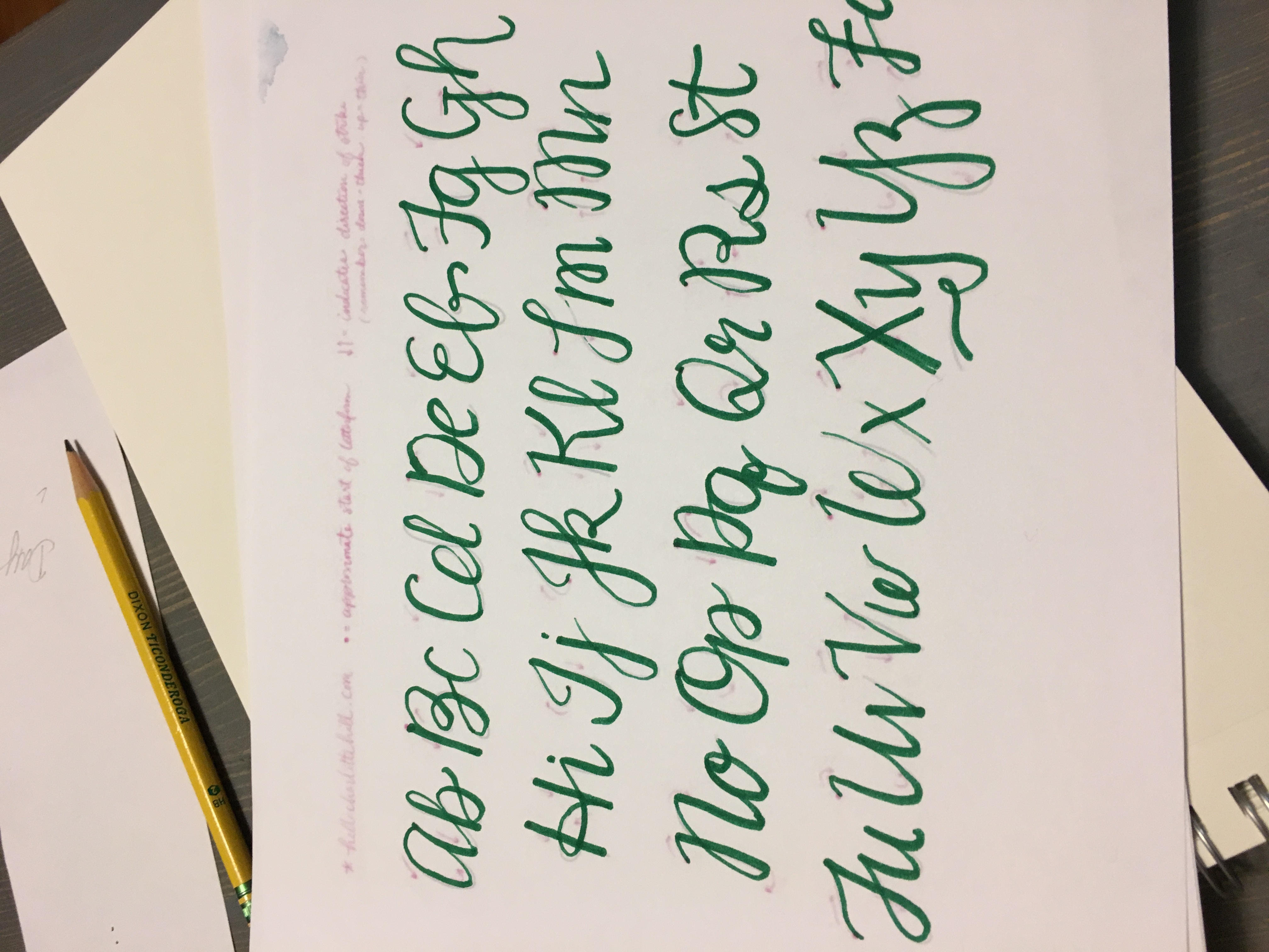 Hand Lettering (anniversary envelope) - student project
