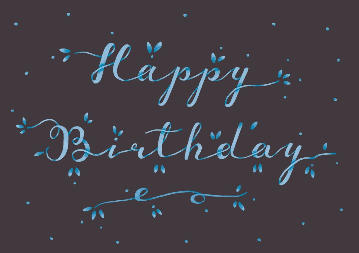 Happy Birthday Card - student project