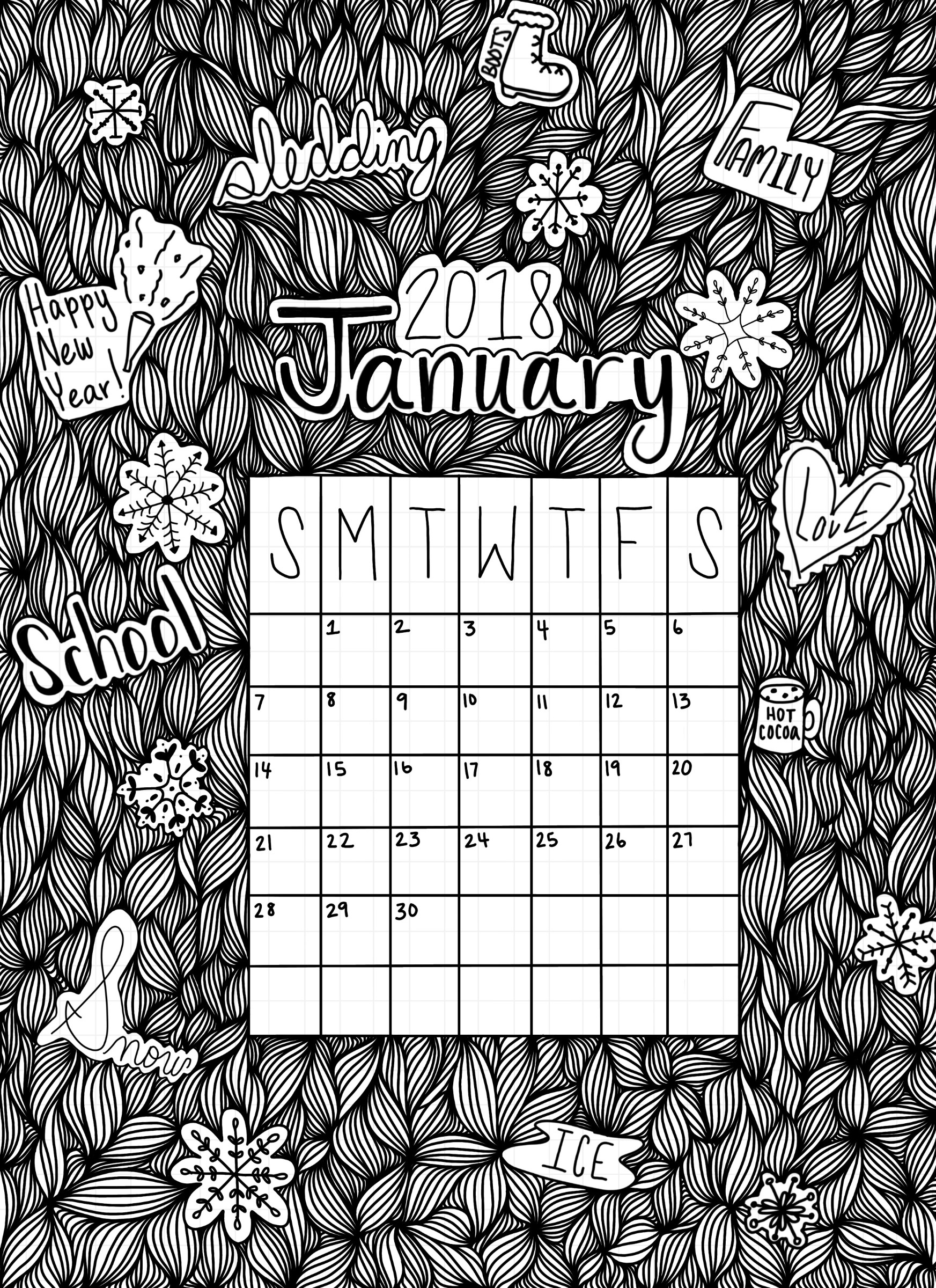 Doodle Calendar - student project