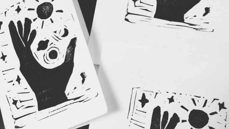 Galaxia Hand Print