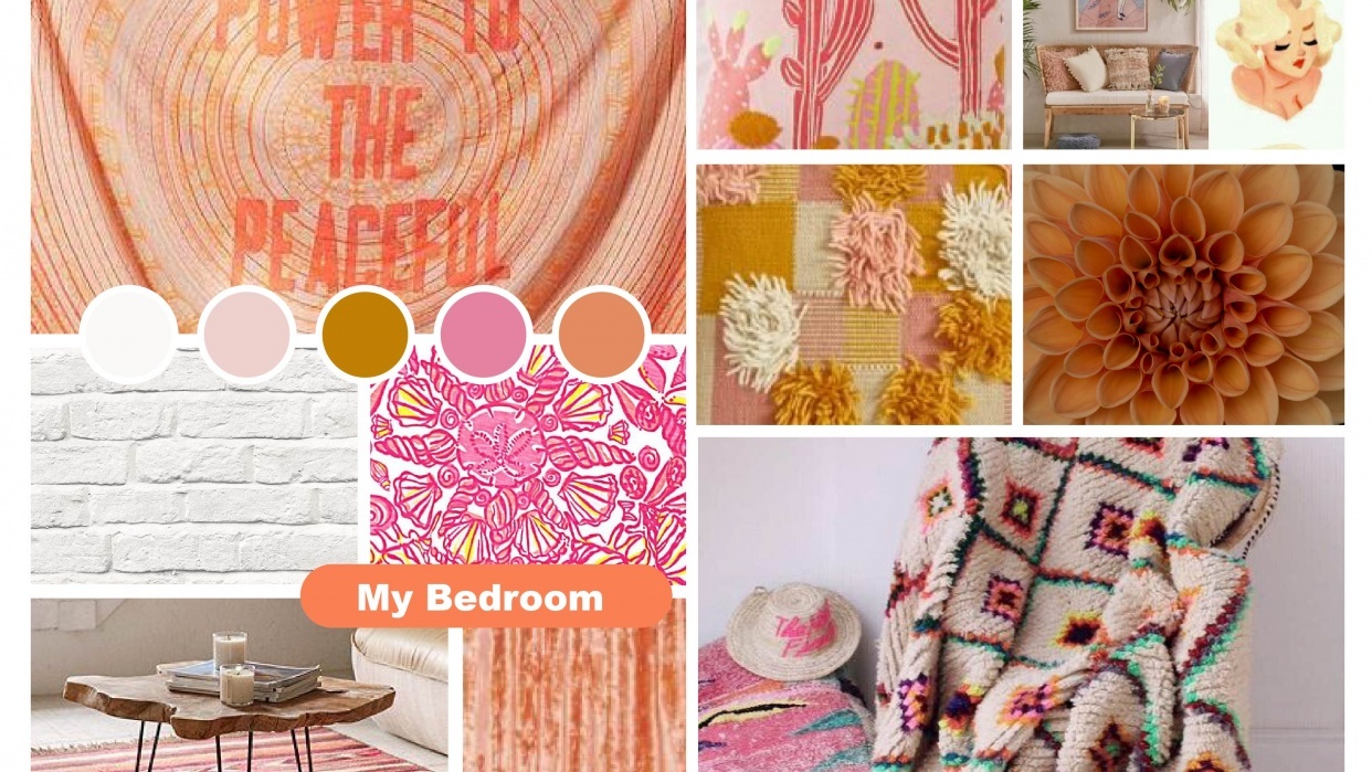 Bedroom Moodboard - student project
