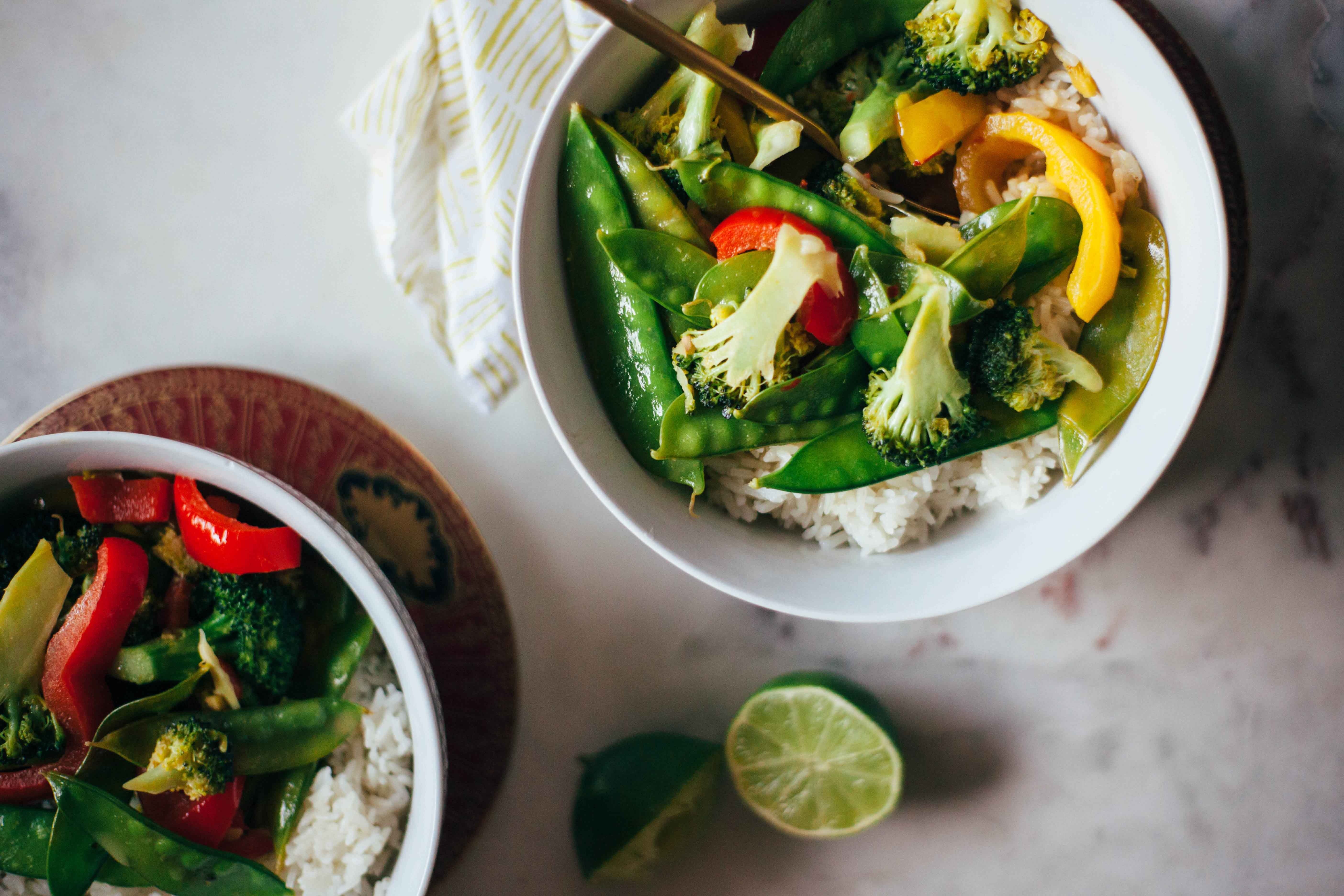 Easy Vegetarian Thai Green Curry - student project