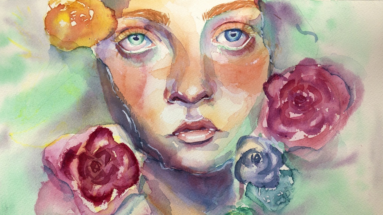 Watercolor Portraits - Teacher Project - student project