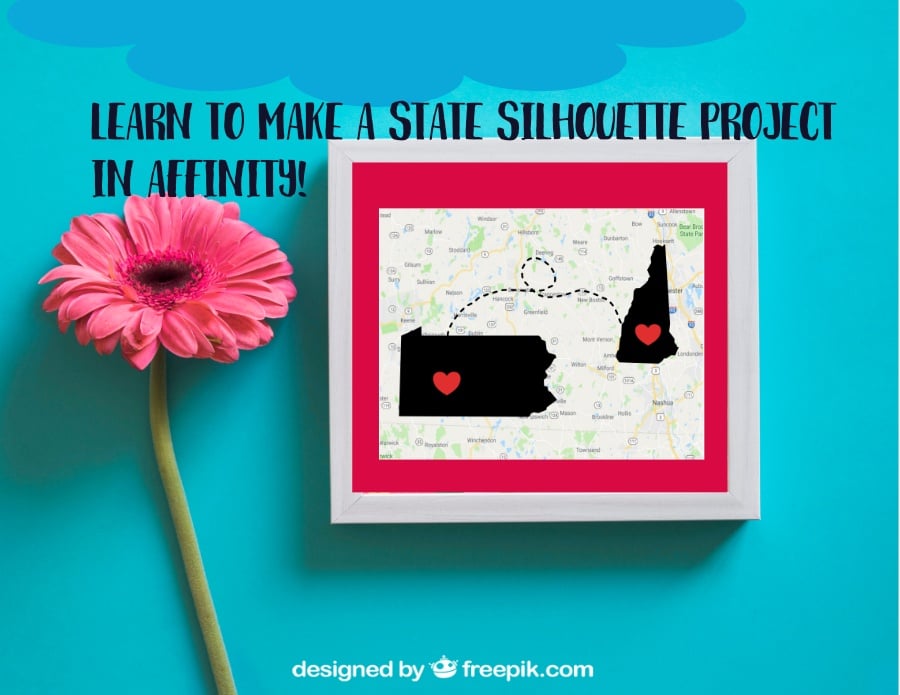 Make a State Silhouette Project Using Affinity Designer - student project