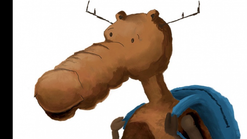 My Digitally Painted Moose