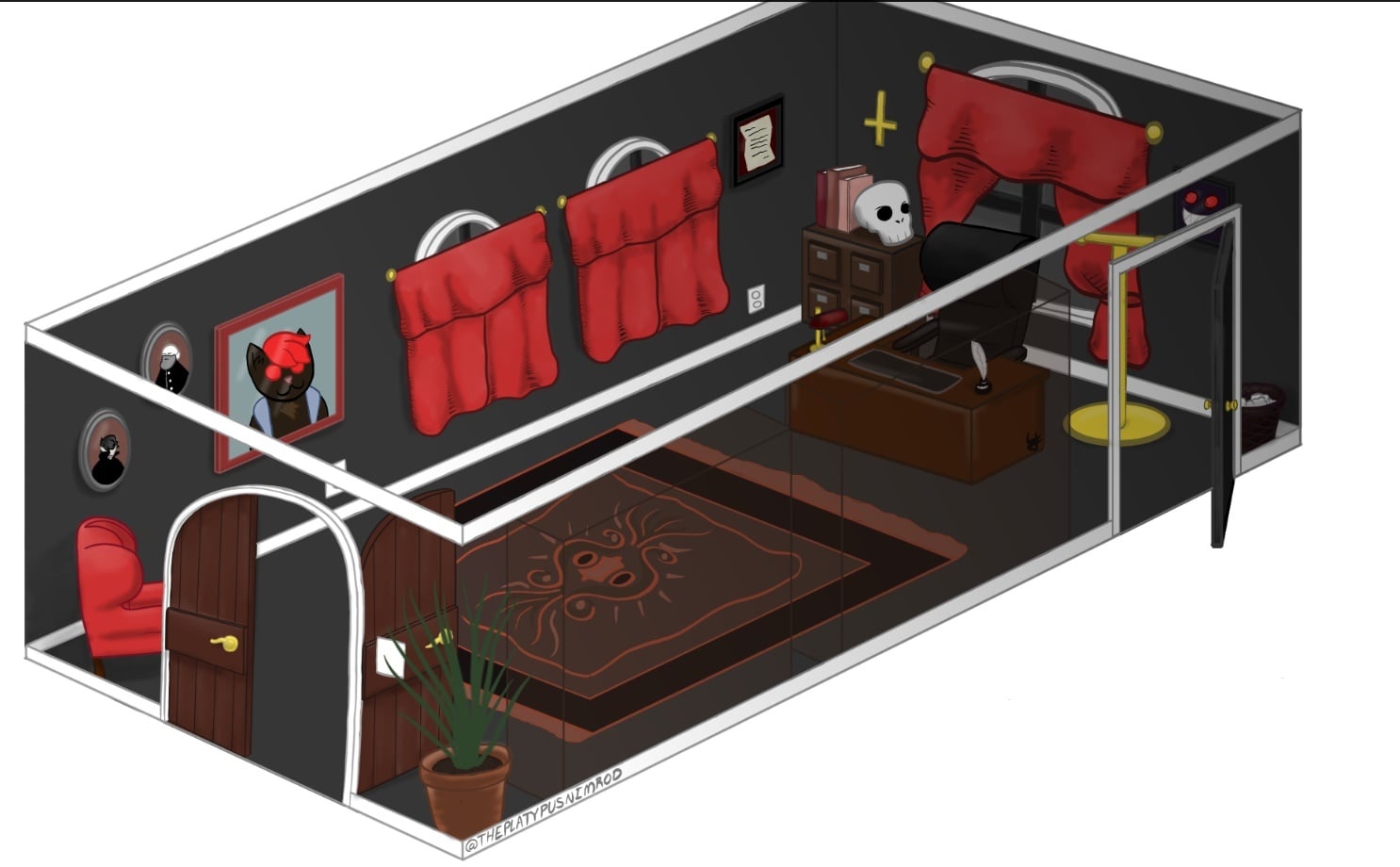 A Vampire's Office - student project