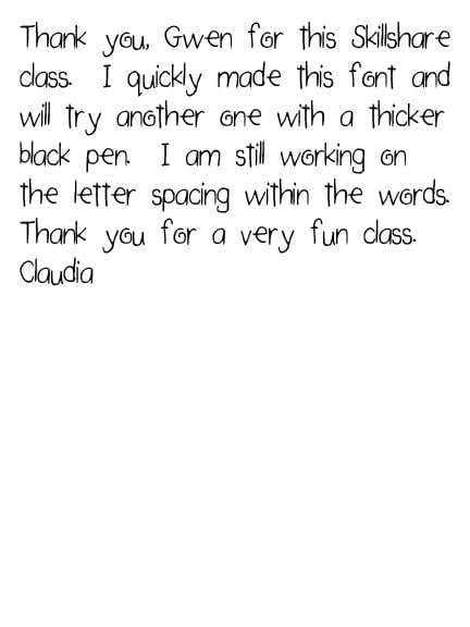 A really quick font... - student project