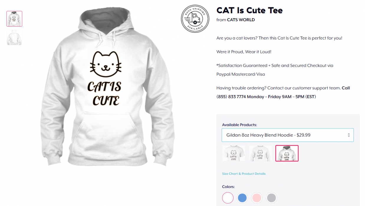 My very fist Teespring campaign - student project
