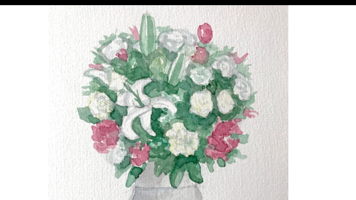 Painting White in Watercolor - student project