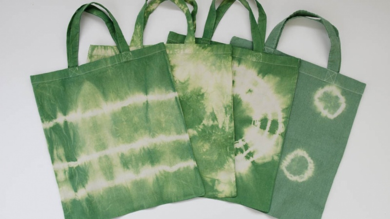 Colorful tote bags