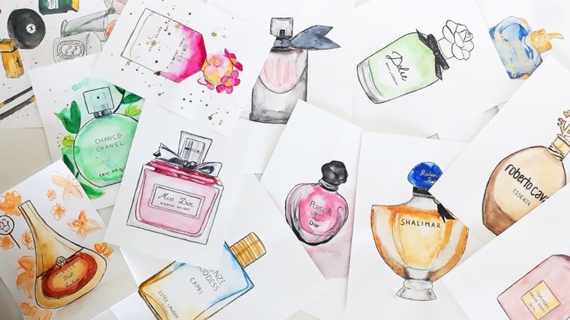 Perfumes featured in the class