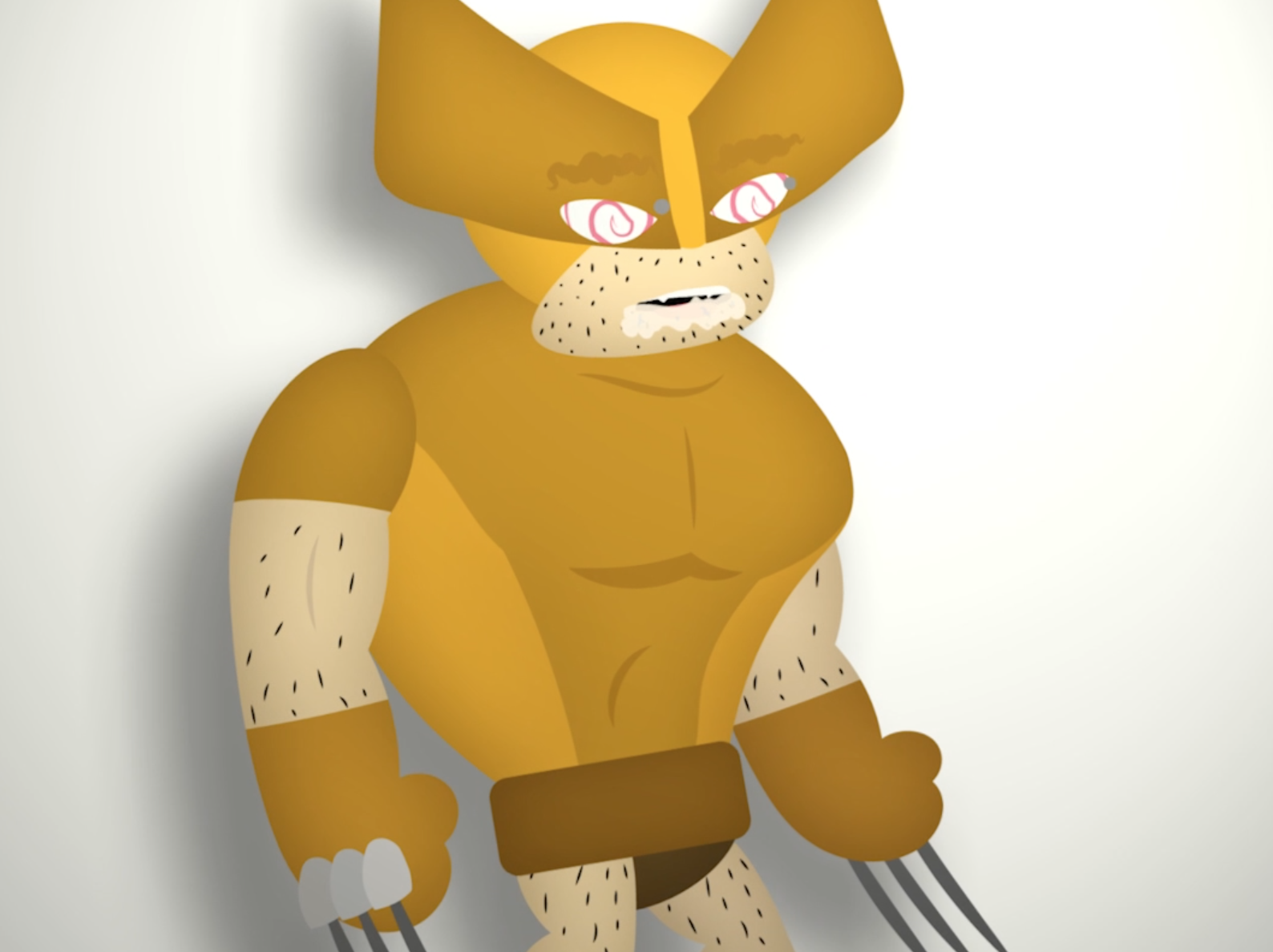 Wolverine In Character Animator - student project