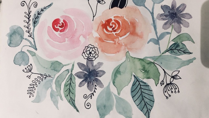 Watercolor florals
