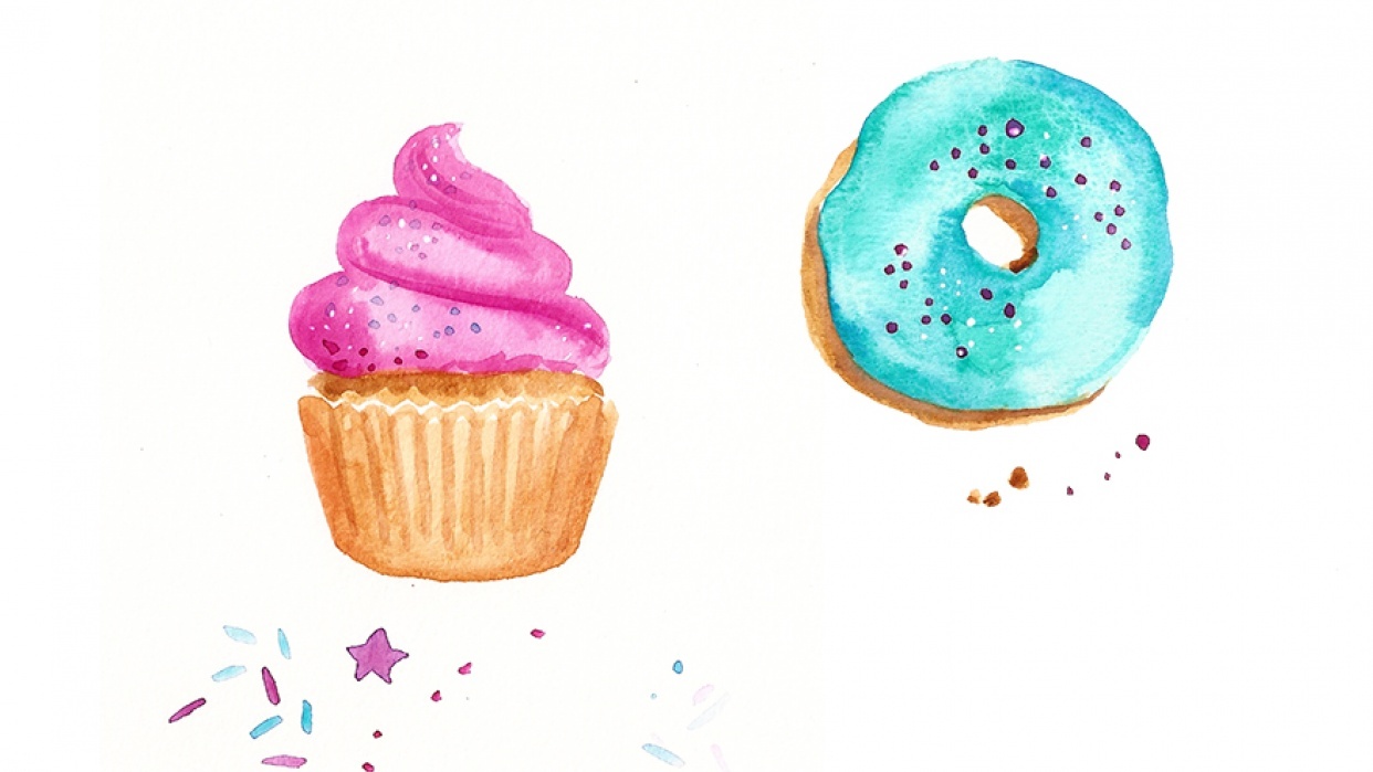 Colorful snacks - student project
