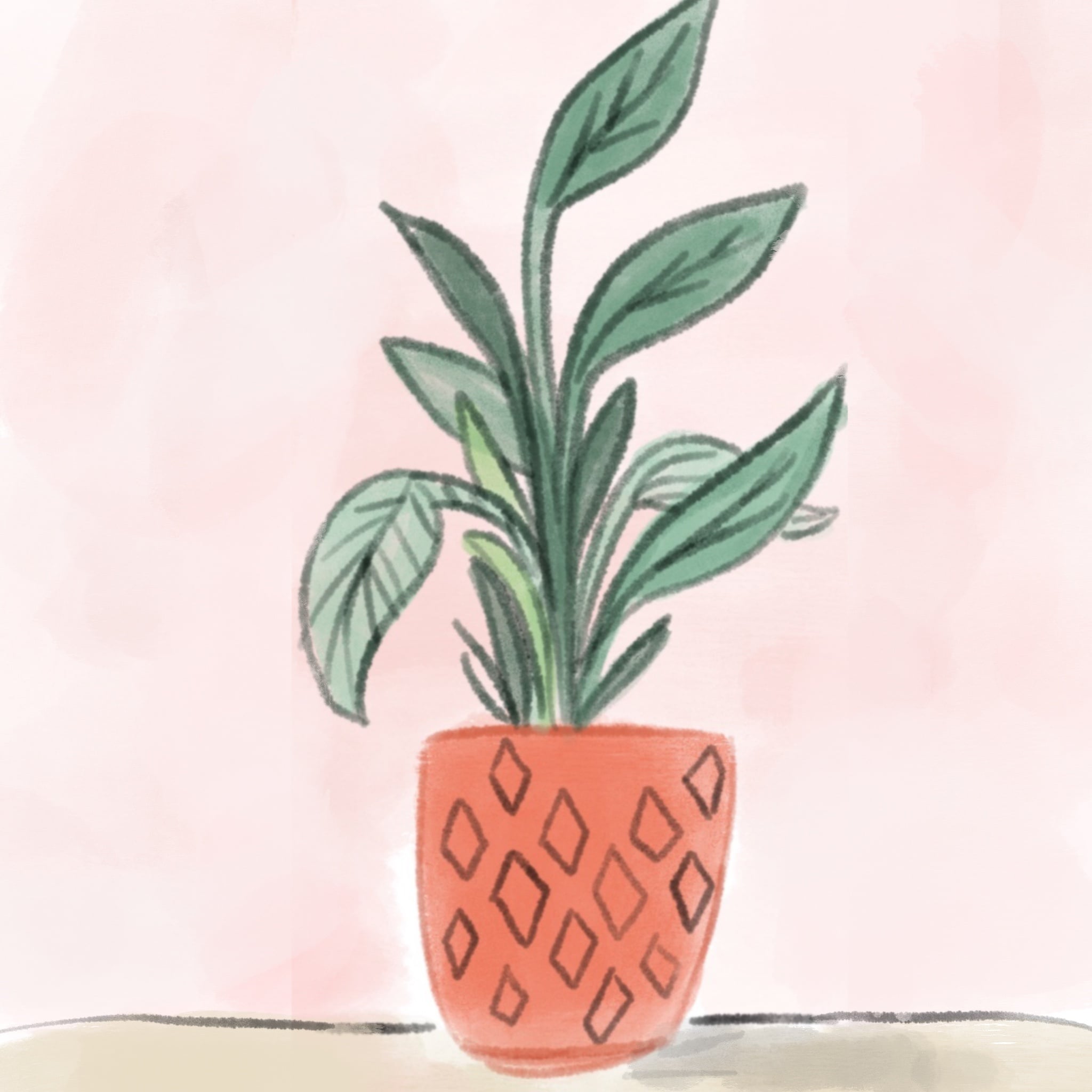 Digital Watercolor Illustration (Teacher's Sample Project)