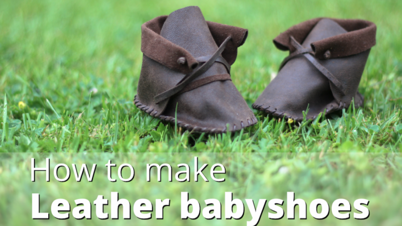How to make leather baby shoes DIY
