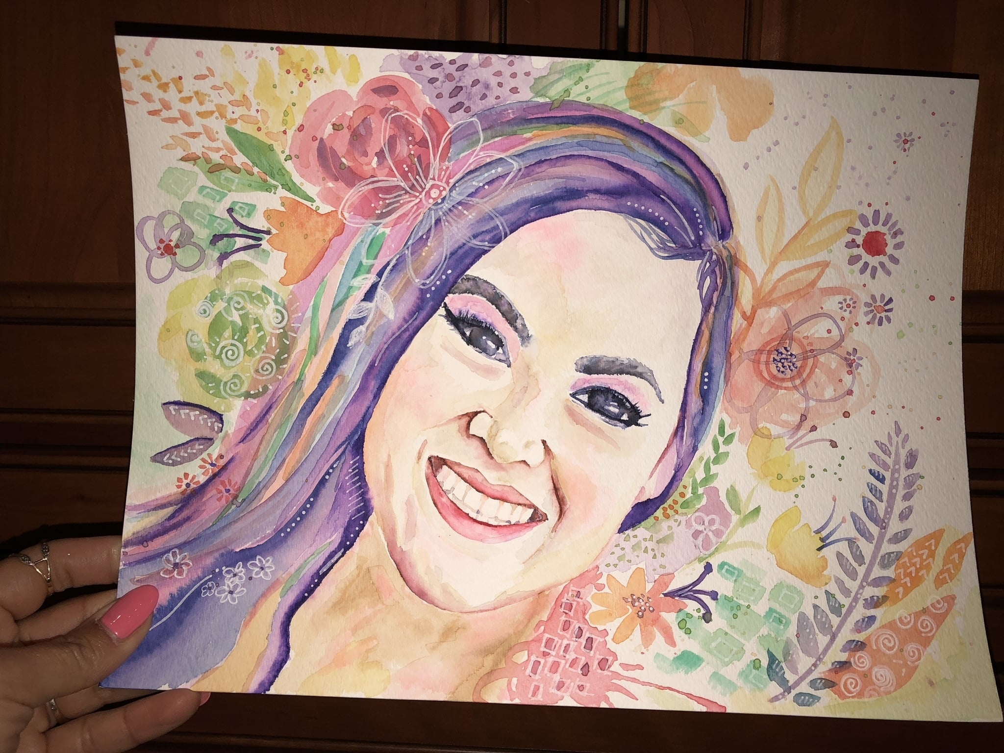 Whimsical portrait - student project