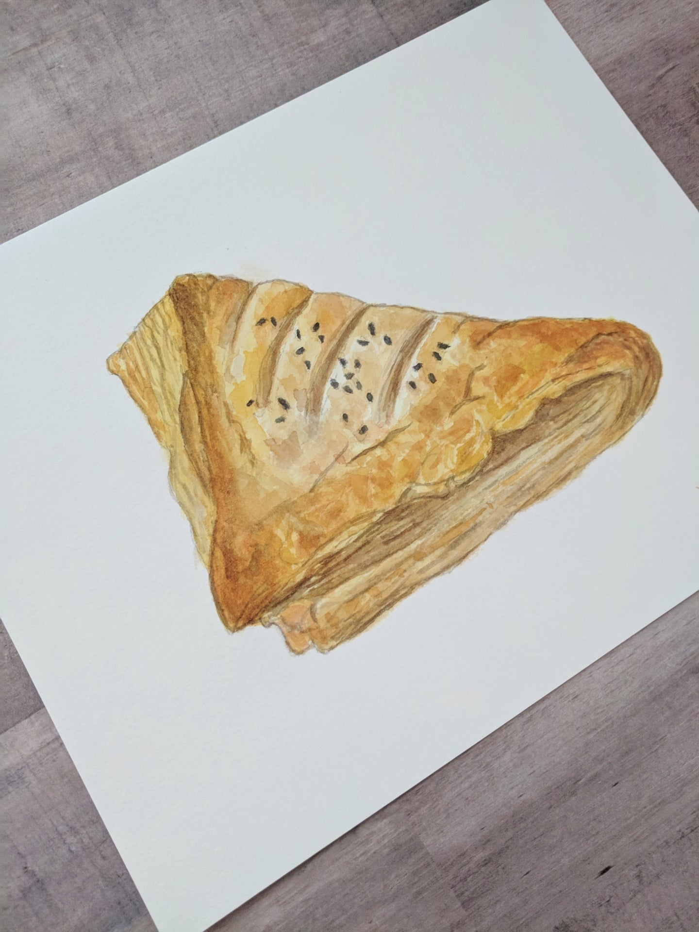 Watercolor Pastry - student project