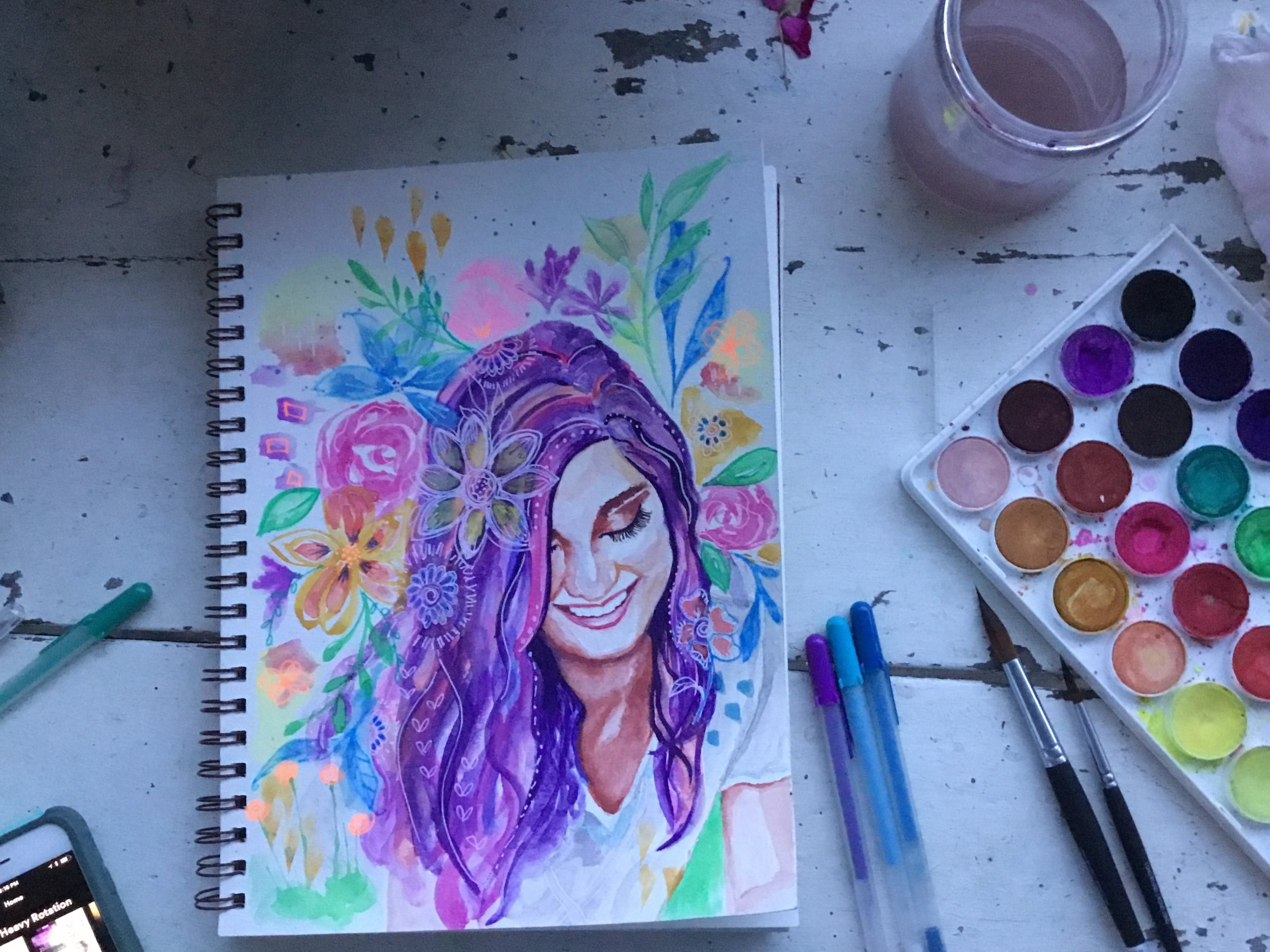 Whimsical portrait - student project
