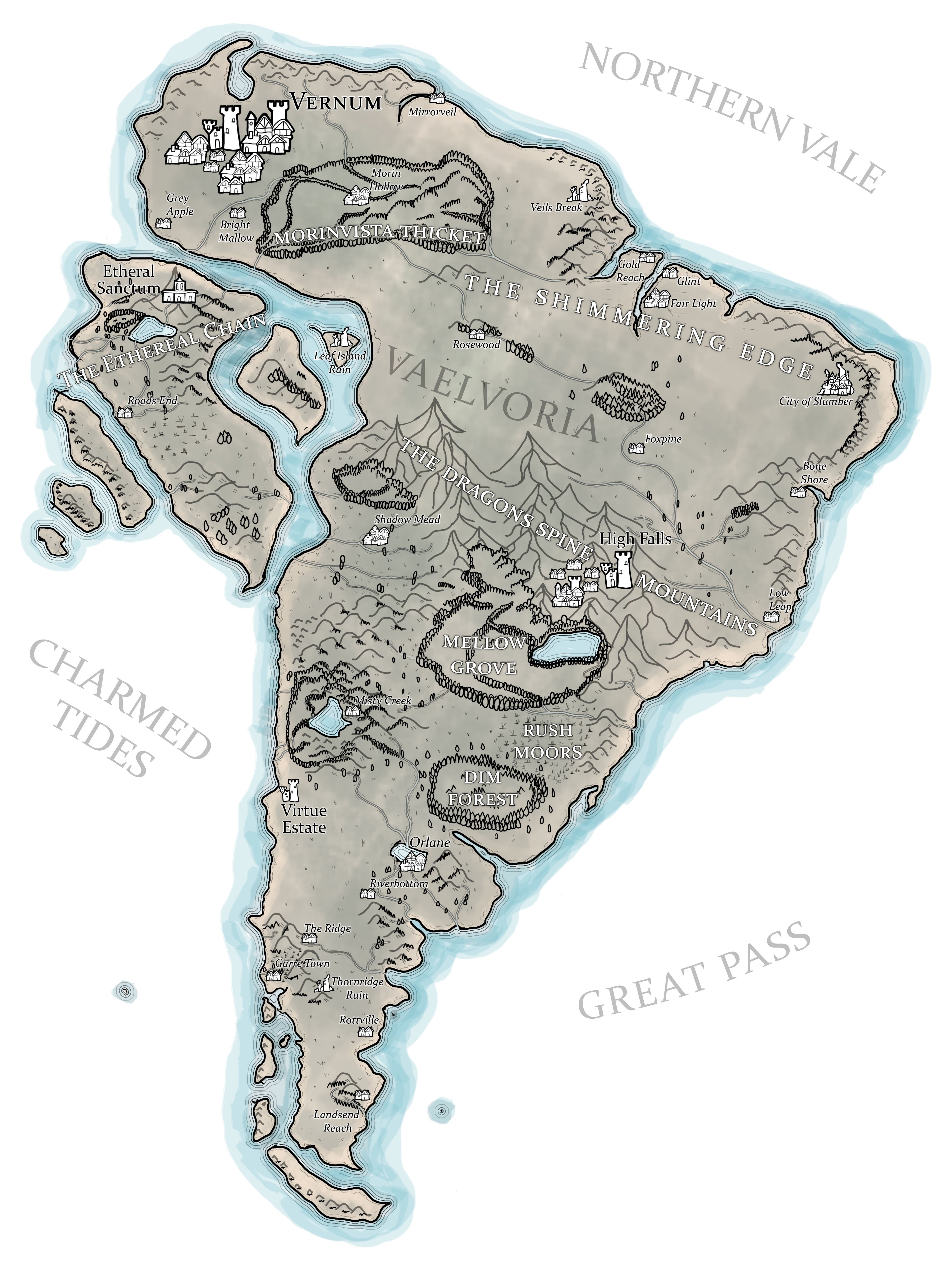 Labelled Map - student project