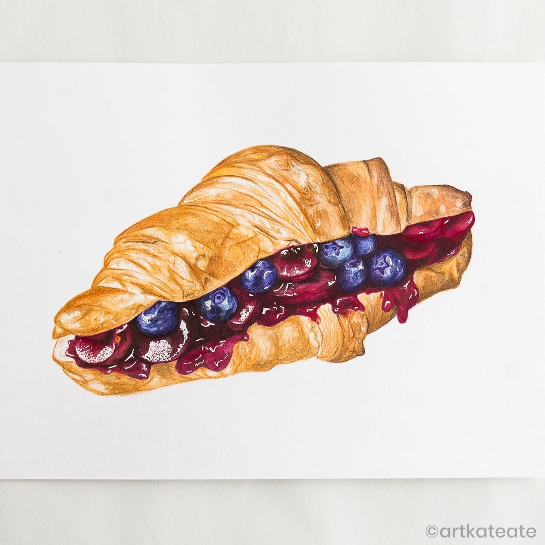 Croissaint and Berries - student project