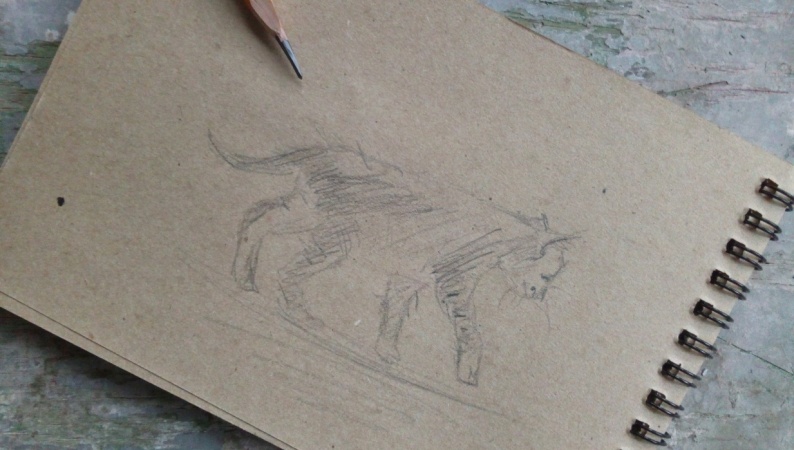 3 min kitten sketch
