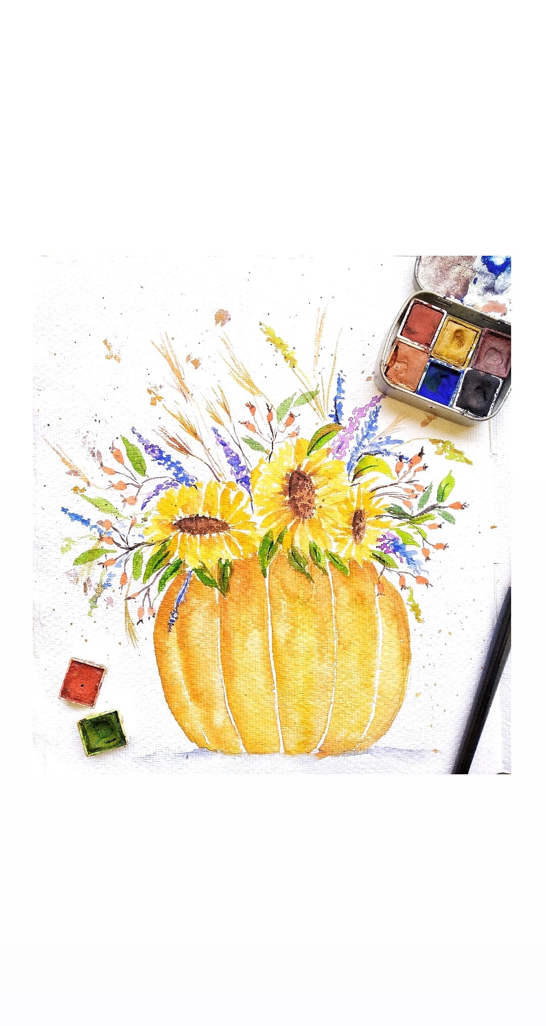my pumpkin bouquet - student project