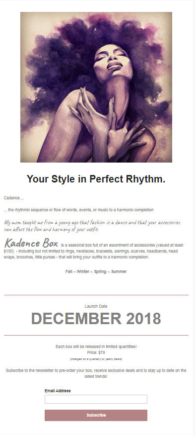 Landing Page - student project