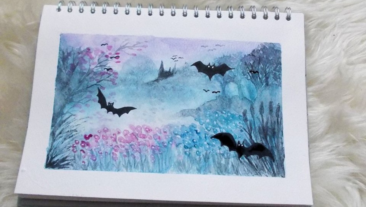 Magical bat friendly Landscape - student project