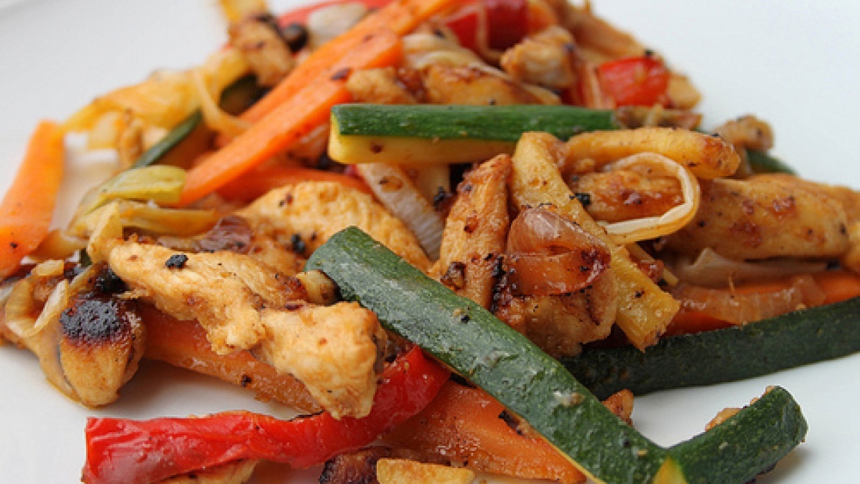 Chicken with vegetables - student project