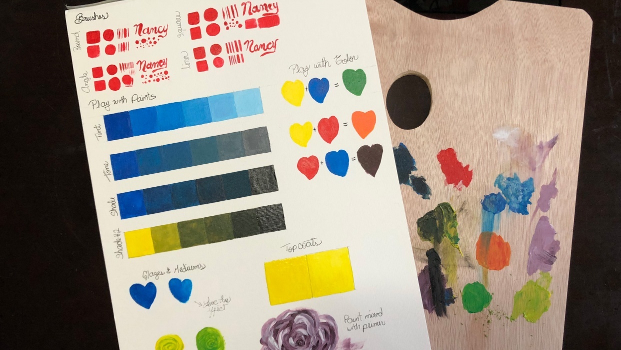 Let's Play With Acrylics - student project