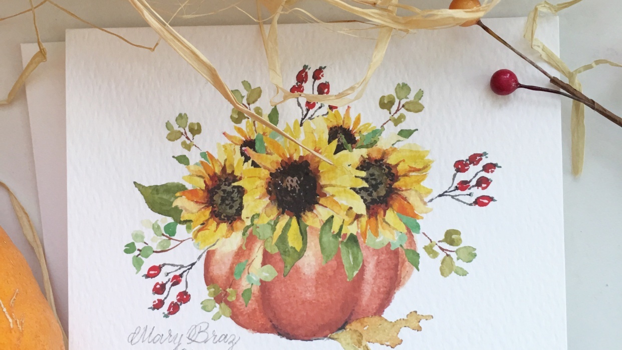 Sunflowers in a Pumpin - student project