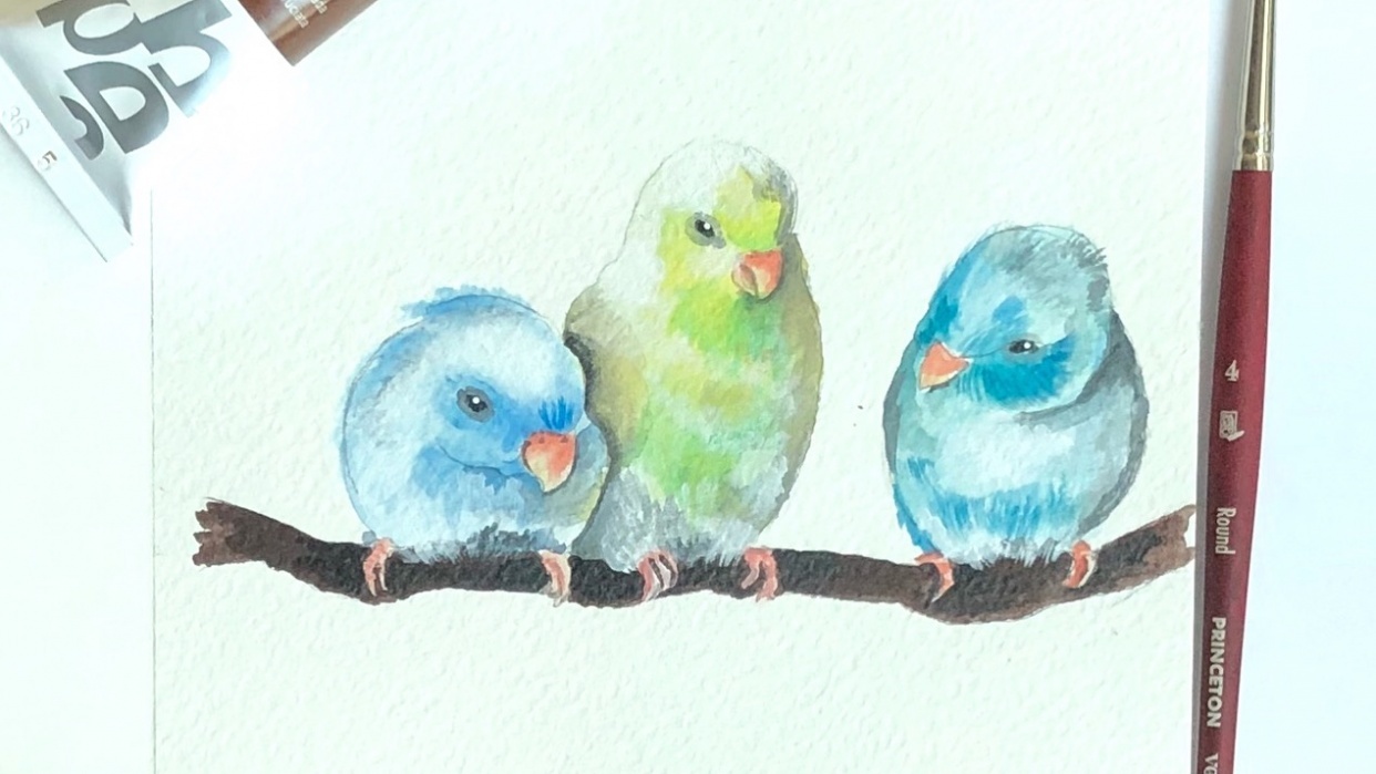 Let's play with Acrylic Paint - student project
